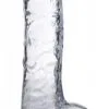 Jock C-Thru Transparante Zuignap Dildo Met Balzak - 21 Cm