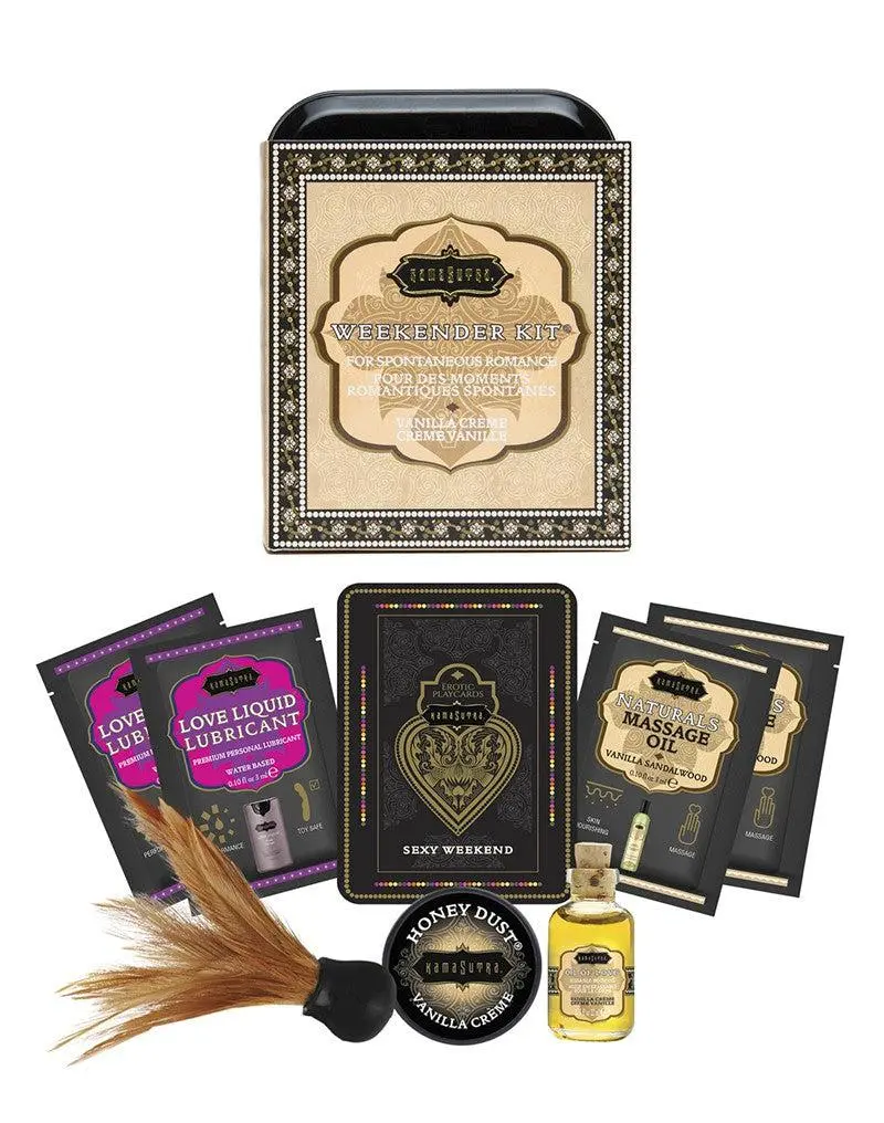 Kamasutra - Erotische Massage Geschenkset Weekender Kit Vanille Crème 1 Kamasutra - Erotische Massage Geschenkset Weekender Kit Vanille Crème