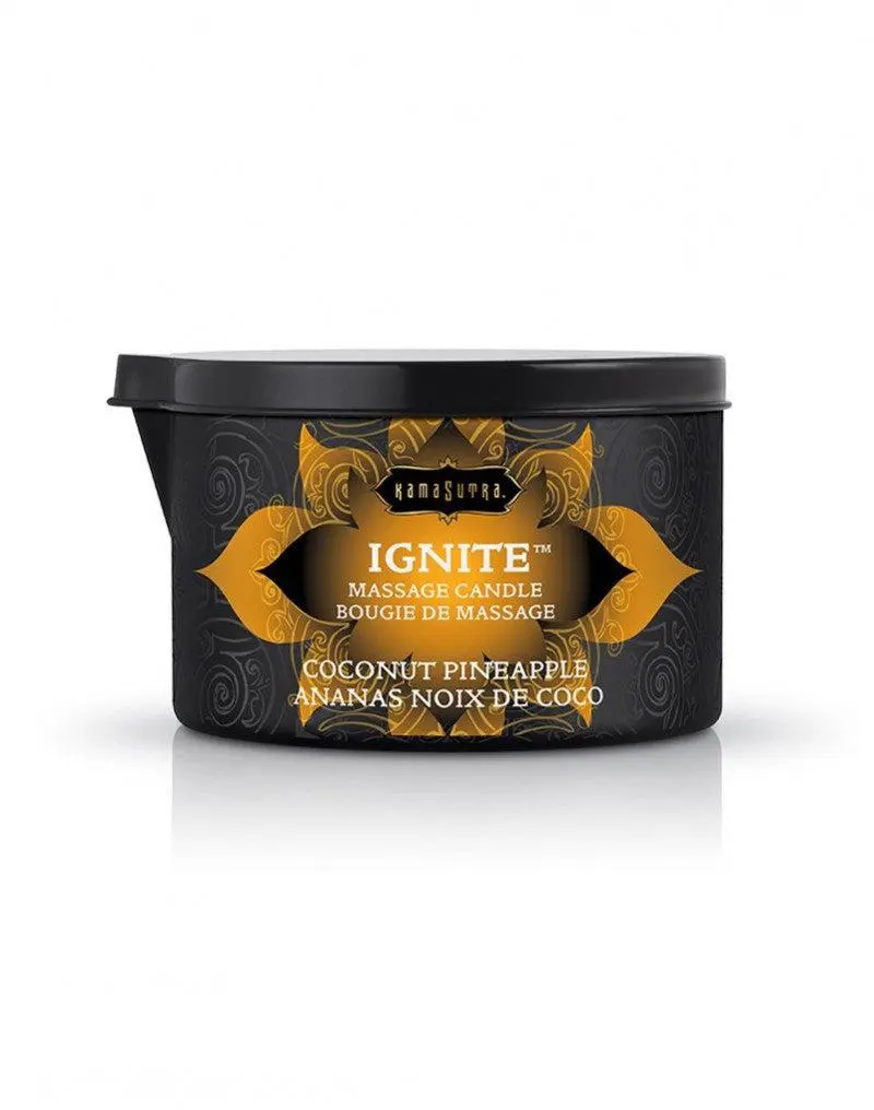 Kamasutra - Massagekaars Coconut PineApple 4 Kamasutra - Massagekaars Coconut PineApple - Afbeelding 4
