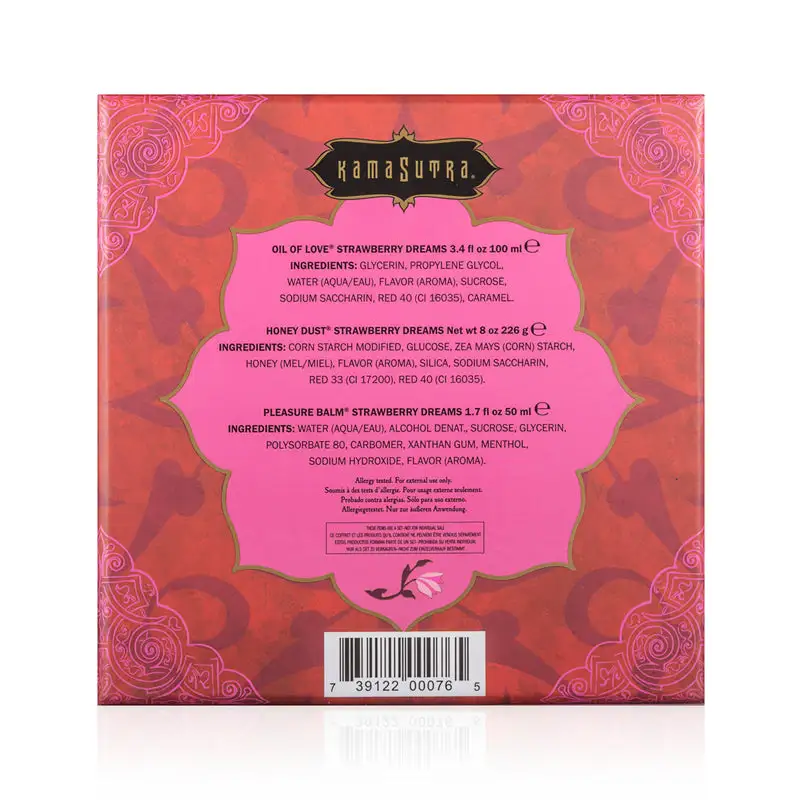 Kamasutra - Treasure Trove StrawBerry Massageset 2 Kamasutra - Treasure Trove StrawBerry Massageset - Afbeelding 2