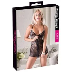 Cottelli Collection Kanten Mini Jurk Met Rits -Sex Toys winkel Kanten Mini Jurk Met Rits 4
