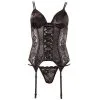 Cottelli Collection Kanten Bustier Met Jarretels