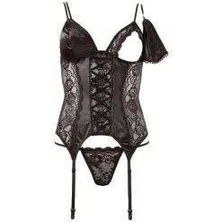 Cottelli Collection Kanten Bustier Met Jarretels -Sex Toys winkel Kanten bustier met jarretels 3