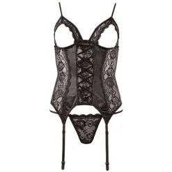 Cottelli Collection Kanten Bustier Met Jarretels -Sex Toys winkel Kanten bustier met jarretels 4