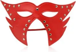 Perfect Lover Kattenmasker Met Uitsparing Voor Neus En Mond - Rood -Sex Toys winkel Kattenmasker Met uitsparing Voor neus En mond Rood 3