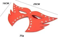 Perfect Lover Kattenmasker Met Uitsparing Voor Neus En Mond - Rood -Sex Toys winkel Kattenmasker Met uitsparing Voor neus En mond Rood 4