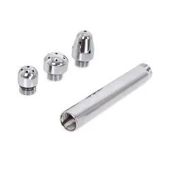 Kiotos Steel Kiotos Anaal Douche Opzetstuk Met Drie Verwisselbare Spray Koppen -Sex Toys winkel Kiotos Anaal Douche Opzetstuk met drie verwisselbare spray koppen 6