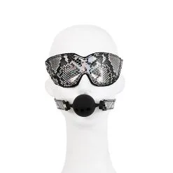 Kiotos BDSM Set Met Slangenprint - Neon Zilver 16 Kiotos BDSM Set Met Slangenprint - Neon Zilver -Sex Toys winkel Kiotos BDSM Set Met Slangenprint Neon Zilver 8