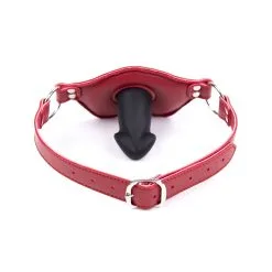 Kiotos Leather Kiotos - Big Lips Penis Gag - Rood -Sex Toys winkel Kiotos Big Lips Penis Gag Rood 3