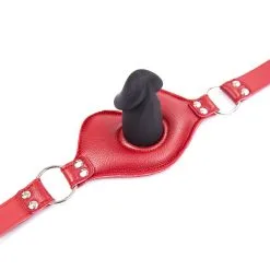 Kiotos Leather Kiotos - Big Lips Penis Gag - Rood -Sex Toys winkel Kiotos Big Lips Penis Gag Rood 5