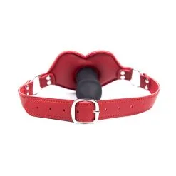 Kiotos Leather Kiotos - Big Lips Penis Gag - Rood -Sex Toys winkel Kiotos Big Lips Penis Gag Rood 6