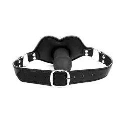 Kiotos Leather Kiotos - Big Lips Penis Gag - Zwart -Sex Toys winkel Kiotos Big Lips Penis Gag Zwart 6