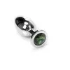 Kiotos Steel Kiotos Buttplug RVS Met Groen Kristal
