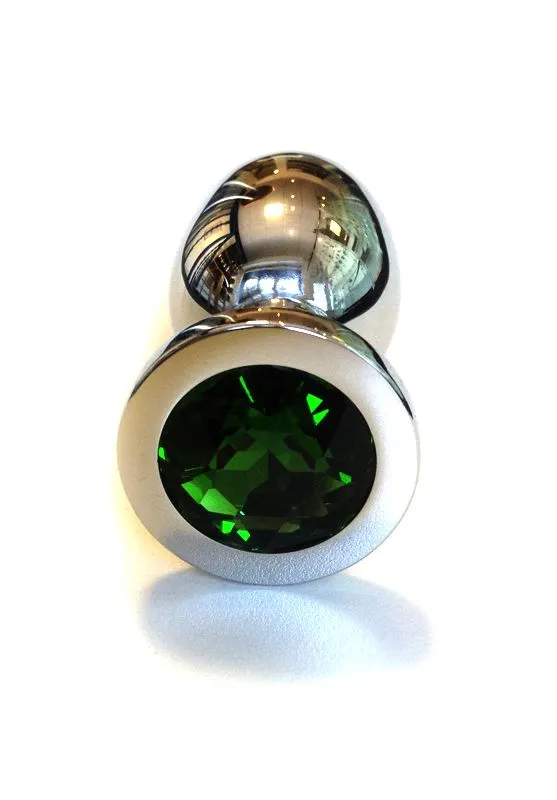 Kiotos Steel Kiotos Buttplug RVS Met Groen Kristal 4 Kiotos Steel Kiotos Buttplug RVS Met Groen Kristal - Afbeelding 4