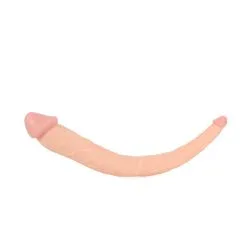 Kiotos Cox - Dubbele Dildo 35 X 2.2/5 Cm - Lichte Huidskleur