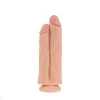 Kiotos Cox - Extreme Sandwich Dildo 28 X 6 Cm - Lichte Huidskleur