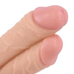 Kiotos Cox - Extreme Sandwich Dildo 28 X 6 Cm - Lichte Huidskleur -Sex Toys winkel Kiotos COX Extreme Sandwich Dildo 28 x 6 cm lichte huidskleur 4