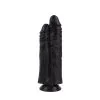 Kiotos Cox - Extreme Sandwich Dildo 28 X 6 Cm - Zwart