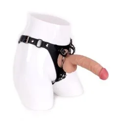 Kiotos Cox - Strap-On Harnas Met Dildo 22 X 4 Cm - Lichte Huidskleur