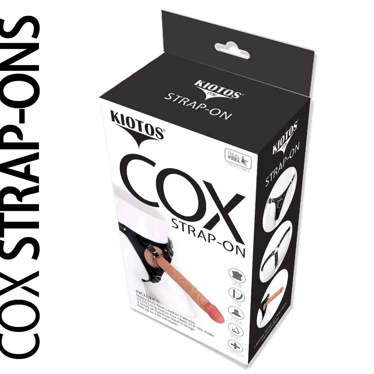 Kiotos Cox - Strap-On Harnas Met Dildo 23 X 4.3 Cm - Lichte Huidskleur 5 Kiotos Cox - Strap-On Harnas Met Dildo 23 X 4.3 Cm - Lichte Huidskleur - Afbeelding 5