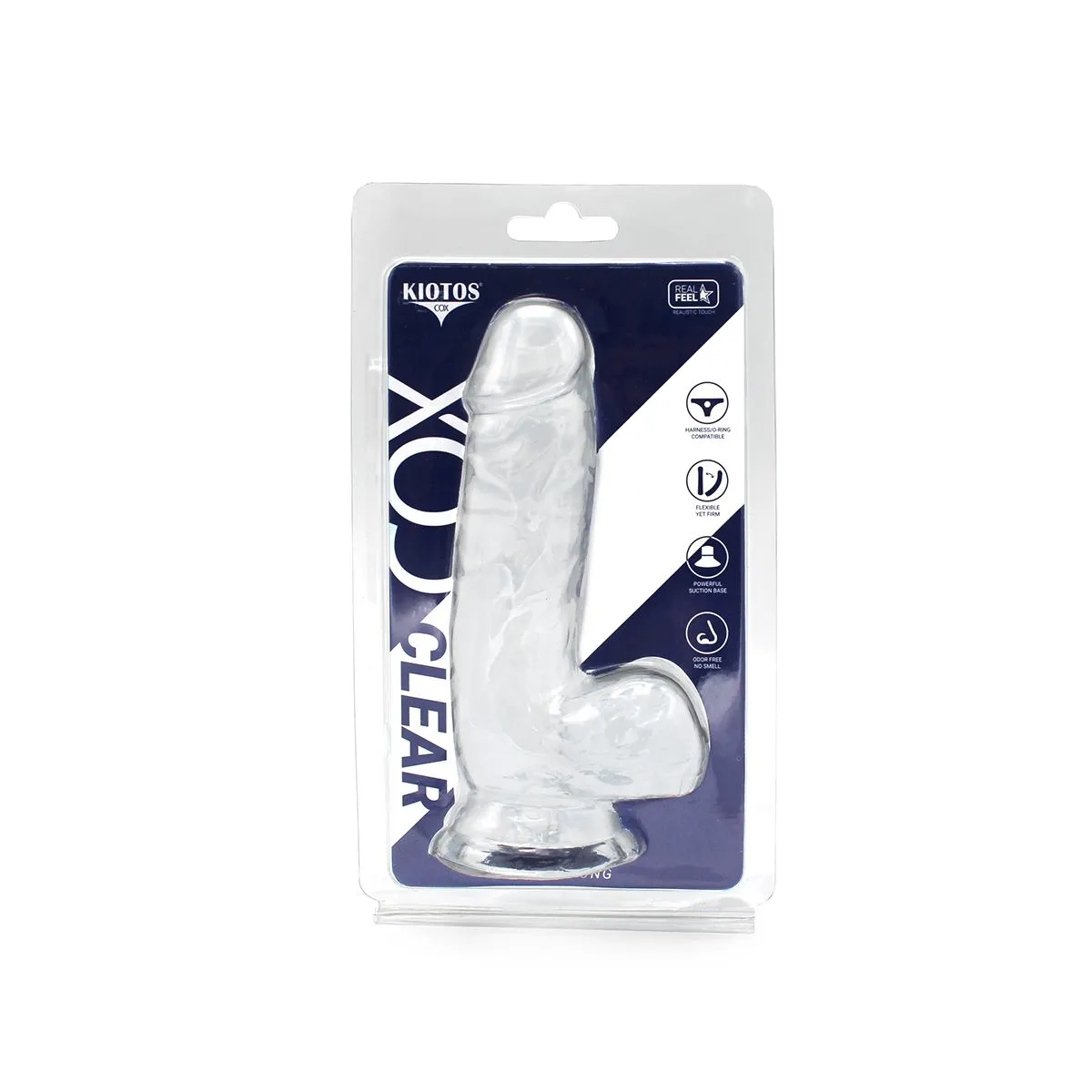 Kiotos Cox Clear 02 - Dildo - Transparante Dildo - Lengte 155 Mm - Diameter 35 Mm 4 Kiotos Cox Clear 02 - Dildo - Transparante Dildo - Lengte 155 Mm - Diameter 35 Mm - Afbeelding 4