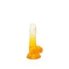 Kiotos Cox Color - Gekleurde Dildo 01 - 15,5 X 3 Cm - Transparant/Geel