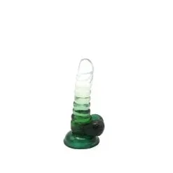 Kiotos Cox Color - Gekleurde Dildo 01 - 15,5 X 3 Cm - Transparant/Groen