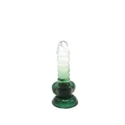 Kiotos Cox Color - Gekleurde Dildo 01 - 15,5 X 3 Cm - Transparant/Groen -Sex Toys winkel Kiotos Cox Color Gekleurde Dildo 01 155 x 3 cm TransparantGroen 5