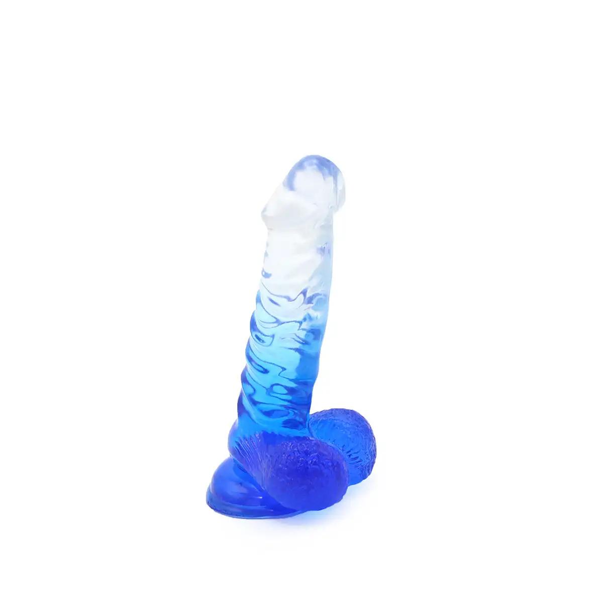 Kiotos Cox Color - Gekleurde Dildo 02 - 18,5 X 4 Cm -Transparant/Blauw 2 Kiotos Cox Color - Gekleurde Dildo 02 - 18,5 X 4 Cm -Transparant/Blauw - Afbeelding 2