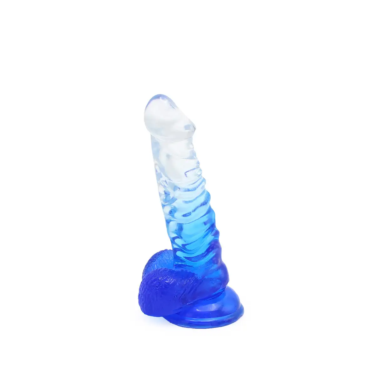 Kiotos Cox Color - Gekleurde Dildo 02 - 18,5 X 4 Cm -Transparant/Blauw 3 Kiotos Cox Color - Gekleurde Dildo 02 - 18,5 X 4 Cm -Transparant/Blauw - Afbeelding 3