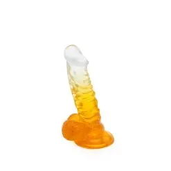 Kiotos Cox Color - Gekleurde Dildo 02 - 18,5 X 4 Cm -Transparant/Geel -Sex Toys winkel Kiotos Cox Color Gekleurde Dildo 02 185 x 4 cm TransparantGeel 3