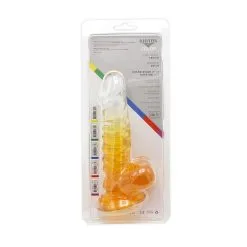 Kiotos Cox Color - Gekleurde Dildo 02 - 18,5 X 4 Cm -Transparant/Geel -Sex Toys winkel Kiotos Cox Color Gekleurde Dildo 02 185 x 4 cm TransparantGeel 9