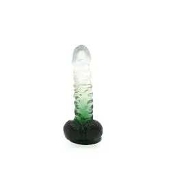 Kiotos Cox Color - Gekleurde Dildo 02 - 18,5 X 4 Cm - Transparant/Groen -Sex Toys winkel Kiotos Cox Color Gekleurde Dildo 02 185 x 4 cm TransparantGroen 4