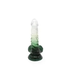 Kiotos Cox Color - Gekleurde Dildo 02 - 18,5 X 4 Cm - Transparant/Groen -Sex Toys winkel Kiotos Cox Color Gekleurde Dildo 02 185 x 4 cm TransparantGroen 5