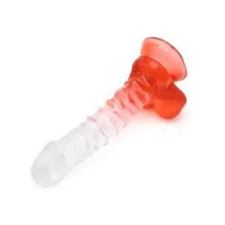 Kiotos Cox Color - Gekleurde Dildo 04 - 22,5 X 4 Cm - Transparant/Rood -Sex Toys winkel Kiotos Cox Color Gekleurde Dildo 04 225 x 4 cm TransparantRood 6