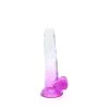 Kiotos Cox Color - Gekleurde Dildo 05 - 20 X 3,2 Cm - Transparant/Paars