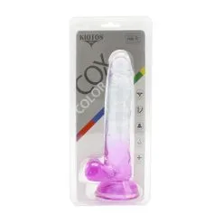 Kiotos Cox Color - Gekleurde Dildo 05 - 20 X 3,2 Cm - Transparant/Paars -Sex Toys winkel Kiotos Cox Color Gekleurde Dildo 05 20 x 32 cm TransparantPaars 8