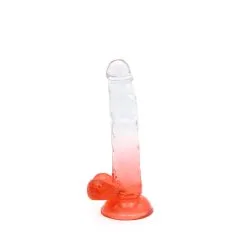 Kiotos Cox Color - Gekleurde Dildo 05 - 20 X 3,2 Cm - Transparant/Rood -Sex Toys winkel Kiotos Cox Color Gekleurde Dildo 05 20 x 32 cm TransparantRood 3