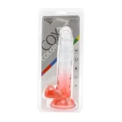 Kiotos Cox Color - Gekleurde Dildo 05 - 20 X 3,2 Cm - Transparant/Rood -Sex Toys winkel Kiotos Cox Color Gekleurde Dildo 05 20 x 32 cm TransparantRood 8