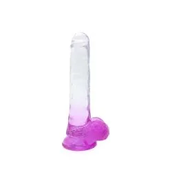 Kiotos Cox Color - Gekleurde Dildo 06 - 22,5 X 4,2 Cm - Transparant/Paars