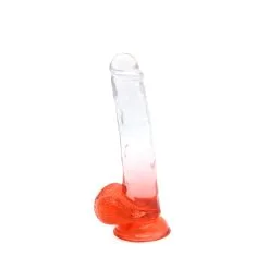 Kiotos Cox Color - Gekleurde Dildo 06 - 22,5 X 4,2 Cm - Transparant/Rood -Sex Toys winkel Kiotos Cox Color Gekleurde Dildo 06 225 x 42 cm TransparantRood 3