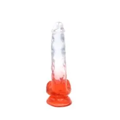 Kiotos Cox Color - Gekleurde Dildo 06 - 22,5 X 4,2 Cm - Transparant/Rood -Sex Toys winkel Kiotos Cox Color Gekleurde Dildo 06 225 x 42 cm TransparantRood 5