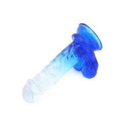 Kiotos Cox Color - Gekleurde Dildo 07 - 18 X 4 Cm - Transparant/Blauw -Sex Toys winkel Kiotos Cox Color Gekleurde Dildo 07 18 x 4 cm TransparantBlauw 6