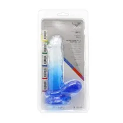 Kiotos Cox Color - Gekleurde Dildo 07 - 18 X 4 Cm - Transparant/Blauw -Sex Toys winkel Kiotos Cox Color Gekleurde Dildo 07 18 x 4 cm TransparantBlauw 9