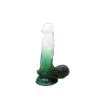 Kiotos Cox Color - Gekleurde Dildo 07 - 18 X 4 Cm - Transparant/Groen