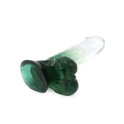 Kiotos Cox Color - Gekleurde Dildo 07 - 18 X 4 Cm - Transparant/Groen -Sex Toys winkel Kiotos Cox Color Gekleurde Dildo 07 18 x 4 cm TransparantGroen 7