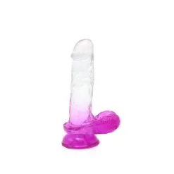 Kiotos Cox Color - Gekleurde Dildo 07 - 18 X 4 Cm - Transparant/Paars
