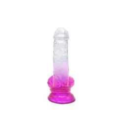 Kiotos Cox Color - Gekleurde Dildo 07 - 18 X 4 Cm - Transparant/Paars -Sex Toys winkel Kiotos Cox Color Gekleurde Dildo 07 18 x 4 cm TransparantPaars 5