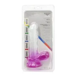 Kiotos Cox Color - Gekleurde Dildo 07 - 18 X 4 Cm - Transparant/Paars -Sex Toys winkel Kiotos Cox Color Gekleurde Dildo 07 18 x 4 cm TransparantPaars 9