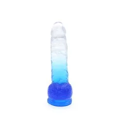 Kiotos Cox Color - Gekleurde Dildo 08 - 18,5 X 4 Cm - Transparant/Blauw -Sex Toys winkel Kiotos Cox Color Gekleurde Dildo 08 185 x 4 cm TransparantBlauw 4